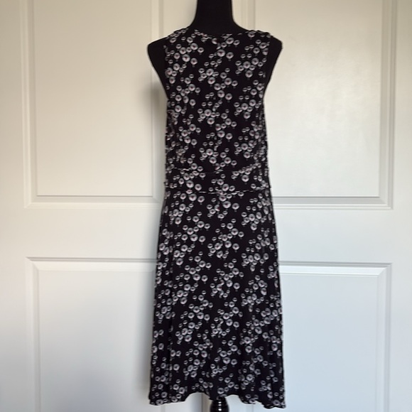 LOFT Dandelion Black and White Sleeveless Midi Sundress‎ - Picture 3 of 8